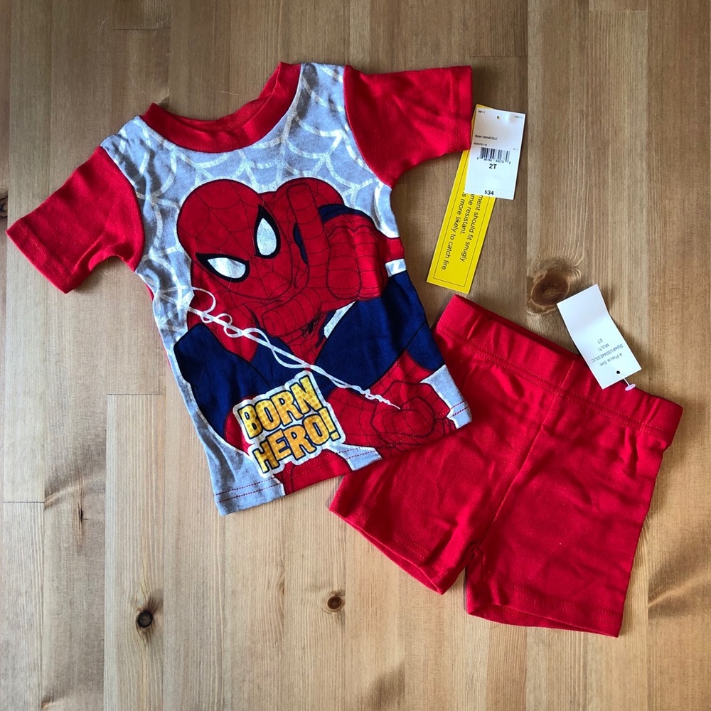 Spider-Man Born Hero Cotton Pajama Set